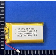 Original S3 PLUS Motorcycle Camera Battery 3.7V 2000MAH