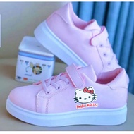 NANDA collection. Children's shoes with hello kitty motif Kasut Sekolah Hitam Budak Kasut Sekolah Bu