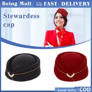 Women Flight Attendant Cap Stewardess Cap Flight Attendant Hat