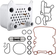BOXI Upgraded Engine Oil Cooler Kit Compatible with 03-07 Ford F-250/F-350/F-450/F-550 Super Duty, 0