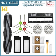 Ecovacs Deebot X1 Omni Accessories of HEPA Filter Mop Cloth Dust Bag Main Brush Side Brush Mop Plate