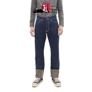 [STUDIO D'ARTISAN] SP-115 15oz Fox Cotton Earth Denim Men's Tapered Fit Button Fly Jeans - One Wash