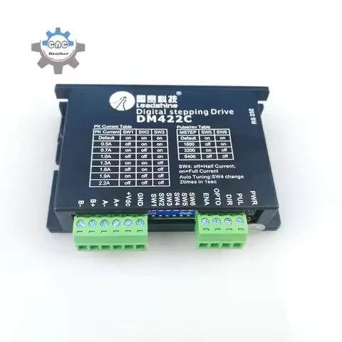 DM422C Step Motor Driver Two Phase Input Voltage 10-30V DC Current 0.5-3.5A For Engraving Machine CN