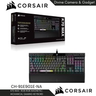 CORSAIR K70 MAX RGB Magnetic-Mechanical Gaming Keyboard — Adjustable CORSAIR MGX Switches  — Steel G