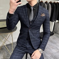 GUKENRO 3PCS Blazer For Men Original High Quality Mens Formal Evening Dinner Party Business Male Sui