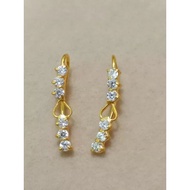 1 Row Earrings 1 gram long