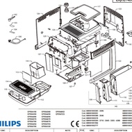 Philips Coffee Machine EP5548 3341 2336 2330 3347 5541 5544 5547 Powder Cover