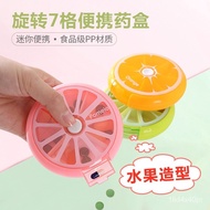 Portable Small Pill Box for One Week Medicine Sub-Packing Device Portable Female Travel Cute Candy Storage Box Mini Pill