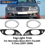 Fog Trim Mercy W211 FL Elegance Chrome Cover Fog Lamp Bracket E350