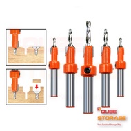 HSS Countersink Sunk Screw Head Drill Bit Wood Screw Flat Head Hole Bore Bit Mata Tebuk Lubang Kepal