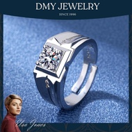 DMY Jewelry Cincin Lelaki Batu Original/Gold 916 Original Malaysia/Diamond Men Ring/Cincin Suasa Lelaki Original