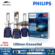 Philips New Ultinon Essential LED For Projector H4 H7 H8 H11 H16 HB3 HB4 HIR2 Car 6000K White Light Headlight 1450LM Car Accessories