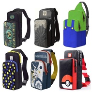 Portable Crossbody Storage Bag For Nintendo Switch Oled TV Dock Travel Carry Shoulder Chest Bags Sling Backpack Pouch Case Accessories