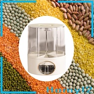 [HOMYL2] SiaBiced Rice Storage Container Cereal Dispenser 6 Grid Moisture Resistant Cereal Storage
