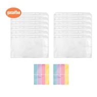 A6 Binder Pockets 12PCS No Zipper Envelopes for Budgeting,6-Hole Zipperless Binder Pouches Envelope 
