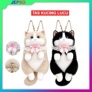 Cat backpack Cat doll bag/ Fur Cat Backpack Cat bag/ Premium Cat Doll Backpack/