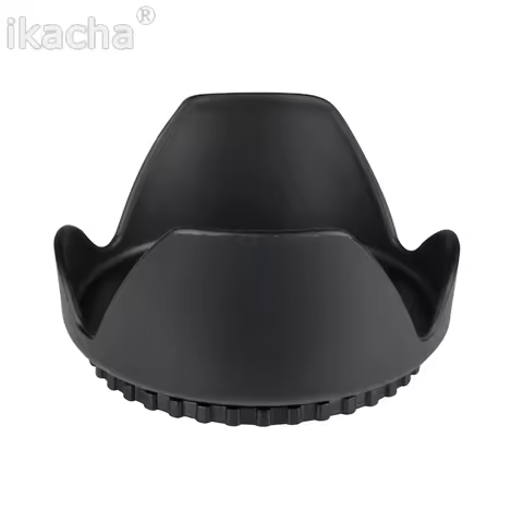 Hot Universal Digital Camera black Flower shape Lens Hood for Canon 450d 550 500d 600d 700d 18-55 Sc