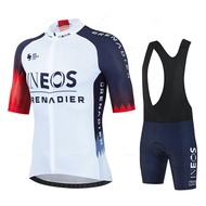 Ineos 2025 Men Short Sleeve Cycling Jersey Set Summer Bicicleta Clothing MTB Maillot Ropa Ciclismo S