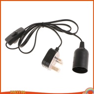 [PrettyiaSG] Light Bulb Socket (E27 ) - Lamp Holder To UK Plug, Power Cord Adapter With