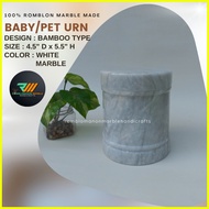 ◳ ❁  ⌓ BABY URN OR PET CREMATION URN MADE OF MARBLE