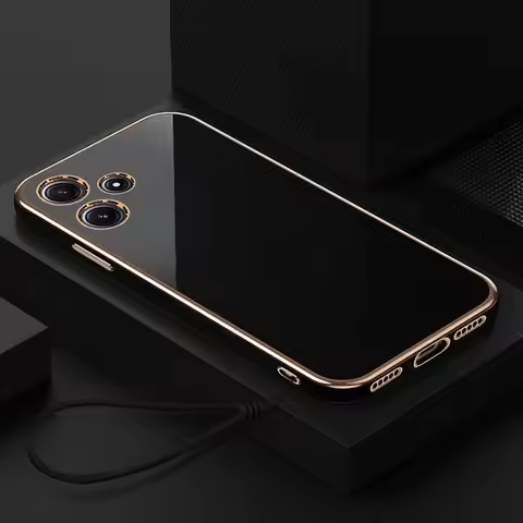 For Infinix Hot 30 Case Infinix Hot 30i Phone Case Infinix Hot 30 Play NFC Luxury Square Plating Sil