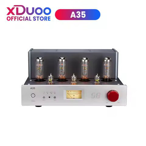 XDUOO A35 ES9018K2M Integrated Vacuum Tube Amplifier Bluetooth APTX HD Headphone Amplifier with Remo