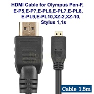 HDMI cable Length 1.8m To Olympus E-P5 E-P7 E-PL6 E-PL7 E-PL8 E-PL9 E-PL10 XZ-2 XZ-10 Stylus 1 1s Pe
