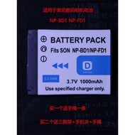 NP-BD1 FD1 Battery for Sony TX1 T700 T500 T200 t90 T77 Camera Charger