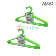 [SG Stock] [Bundle of 2] Algo 10P Set Anti-Slip 42.5cm Multifunctional Plastic Clothes Hanger Laundry Hanger