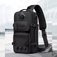 Functional Crossbody Bag Tactical Chest Photography Tripod Crossbody Bag Large Capacity Travel Bag