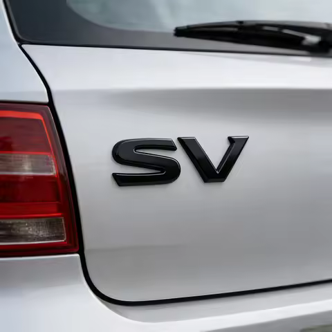 3D Premium SV S V Letters Emblem For UK Japan Japanese SUV Off Road car Engine Hood Fender trunk Tai