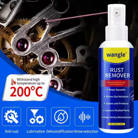 Powerful Rust Remover Spray Fast-Acting Formula Metal Rust Rust Car Remover Cleaning Spray Anti-rust