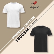 LeFonse 180GSM Premium Cotton T Shirt Unisex Round Neck T-Shirt 100% Cotton Best Tshirt Ever - KLSHI