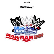 Wwe Sticker Smack Down/ Royal Rumble/ Wrestlemania/ John Cena/ Undertaker/ The Rock/ Grain Sticker/ 