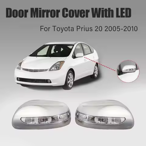Upgrade Door Mirror Covers For Toyota Prius 20 XW20 2005 2006 2007 2008 2009 Car Accessories Chrome 