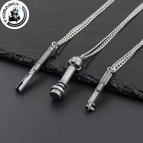 TXQSABER Lightsaber Anakin Cal Kestis Obi-Wan MINI Laser Sword Necklace Jedi Heavy Dueling Accessori