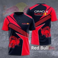 เสื้อยืดฤดูร้อนผู้ชาย Red Bull เสื้อยืดกีฬาเอ็กซ์ตรีม Red Bull 3D พิมพ์เสื้อยืดแข่งขนาดใหญ่ เสื้อผ้า