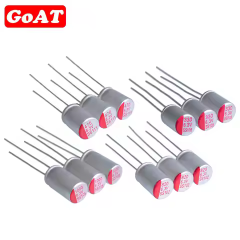 Polymer Solid Capacitor 6.3V 10V 16V 25V 35V 50V 100V 4.7uF 10uF 22uF 33uF 47uF 68uF 100uF 220uF 270