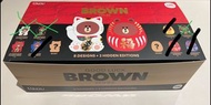 （剩紅色招財貓）Line friends GOOD LUCK BROWN SERIES 熊大 招財貓 達摩 盲盒