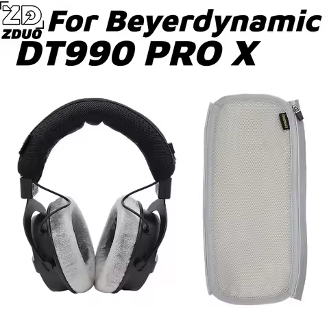Comfort Zipper Headband Cover Replacement Head Beam Sleeve Compatible with for Beyerdynamic DT990 PR