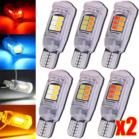T10/T15 Motorcycle Turn Signal Light Motorcycle Bicolor High-brightness Clearance Lamp Motorcycle Br