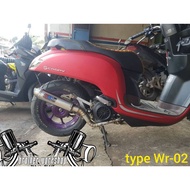 Wrc exhaust Racing model Free scoopy beat vario110 genio type Wr-02