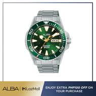 Alba Philippines A3B015X1 Green Patterened Dial Stainless Steel Strap Men's Automatic Watch 43mm