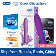 Durex Vibrators Dildo G Spot Magic Wand Vibrator Silicone Vagina Clitoris Pleasure Ring Condoms Sex Massage Toys For Wom