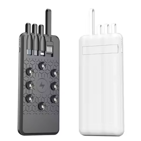 Portable Magsafe Power Bank Magnetic Mobile Phone Charger External Battery Powerbank Built in Cable