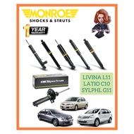MONROE OESPECTRUM ABSORBER NISSAN LIVINA L11 LATIO C10 SYLPHY G11 FRONT/ REAR 1PAIR RIGHT & LEFT