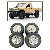 [mcfsnzwtxz1bw] 4Pcs RC Car Wheels And Tires Easy to Install Rubber Tires Set RC Upgrade Parts