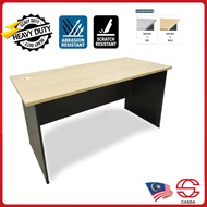 Cassa 4ft/5ft/6ft Melamine 25mm Thick Table Top Heavy Duty Scratch Resistant Writing Table Meja Pejabat / Add 3 Drawers