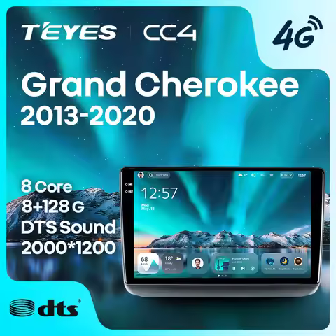 TEYES CC4 For Jeep Grand Cherokee WK2 2013 - 2020 CarPlay Android Auto 2DIN Car headunit Autoradio C