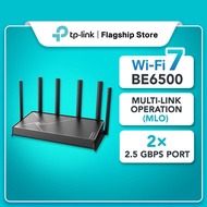 TP-Link Archer BE400 WiFi 7 BE6500 Dual-Band Dual 2.5G Ports Router with EasyMesh HomeShield